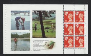 Great Britain Machins regional Scotland booklet pane MNH sc smh37a