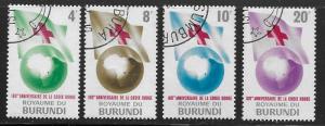 Burundi  Scott 53-56  Used  Complete