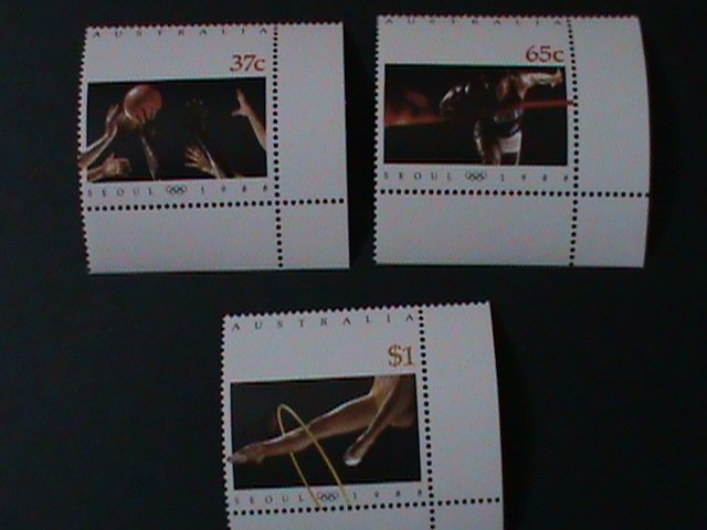 ​AUSTRALIA-1988 SC#1091-3  SUMMER OLYMPIC GAMES SEOUL'88 -MNH VF-LAST ONE