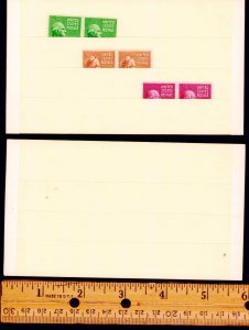 New 100 Manila Approval Stock Cards 3 Row 3x5 / 3¼x6 Overall New