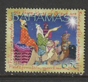 2002 Bahamas - Sc 1054 - used VF - 1 single - We three Kings