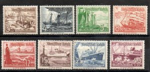 Germany B107-B109, B111-B115 Mint never hinged. Short set