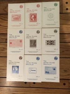 9 Different Volumes of The United States Specialist from 1975