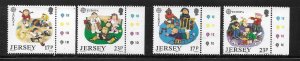 Jersey 1989 Europa Children's Games Sc 511-514 MNH A2726