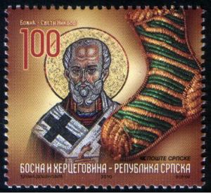 Bosnia Serbia 2010 Christmas Saint Nicholas Religions Christianity MNH