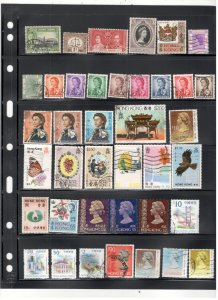 HONG KONG COLLECTION ON STOCK SHEET MINT/USED