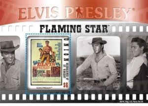 Union Island 2010 - Elvis Presley in the Movies Stamp souvenir sheet (#2) MNH