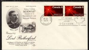 Canada 534 Rutherford Rose Craft U/A FDC