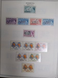 collection on pages Bermuda 1953-72 mint most NH IX: CV $196