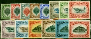 Kedah 1912 Set of 14 SG1-14 Fine & Fresh MM