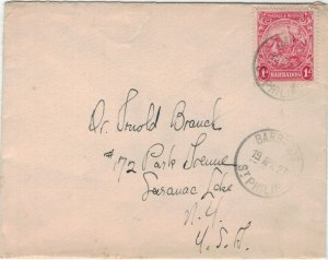 Barbados 1938 SG249 1d Colonial Seal on Cover