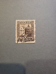 Stamps Spanish Andorra Scott #19 used