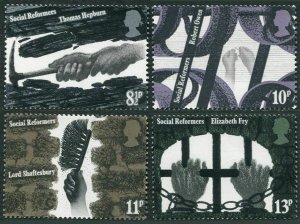 Great Britain 781-784, MNH. Mi 706-709. Miners, Industry. Social reformers,1976.