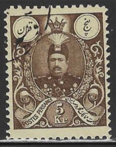 Iran #441 (1907), used single, cat. $3.00