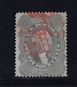 37 VF used neat RED cancel with nice color cv $ 440 ! see pic !