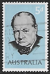 Australia #  389 - Winston Churchill - Used....(GR3)