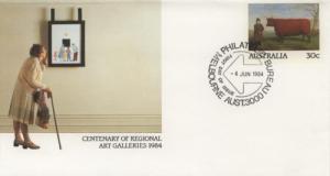 1984 Australia Regional Art Galleries SE FDC