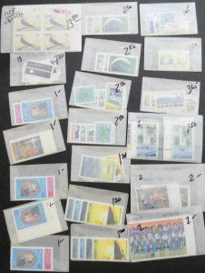 EDW1949SELL : NAURU Clean, VF MNH collection of ALL Cplt sets & S/S. Sc Cat $294