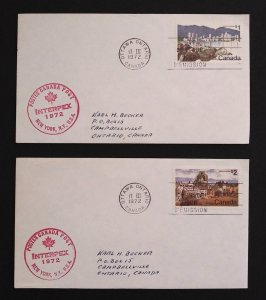 Canada 600-1 First Day Covers XF