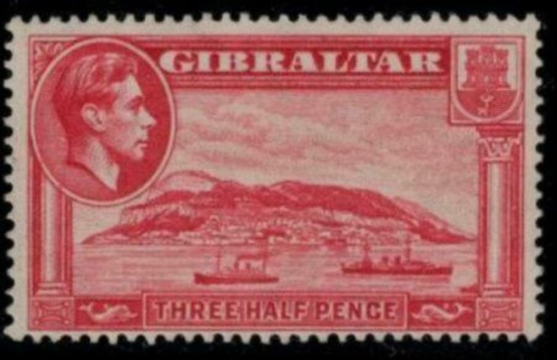 Gibraltar 1938-1949 SC 109b Perf 13 1/2 Mint 