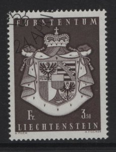 Liechtenstein  #452  cancelled  1969  Coat of Arms