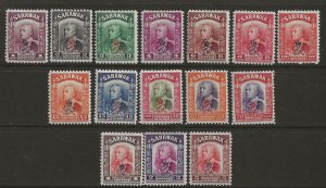 Sarawak 159-73   1947  set15  fine mint hinged