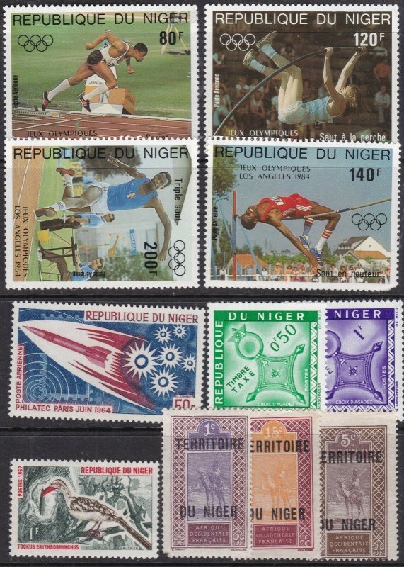 NIGER ^^^^^^ x11  MNH&  LH  collection @  dc12niger12oo 