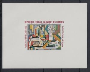 XG-S183 COMOROS IND - Paintings, 1981 Picasso, Deluxe Proof MNH Sheet