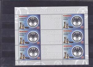 Romania 2013 STAMPS Economic espionage spies SHEET MNH owl chess Schach