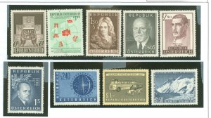 Austria #610-618 Mint (NH) Single (Complete Set)