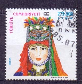 Turkey 2000 used traditional women`s hairdresses Corum 275000l. #