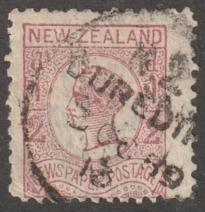 New Zealand, stamp,  Scott#P4, newspaper postage,