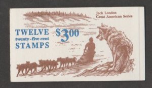 U.S.  Scott #2197a BK152 Jack London Stamp - Mint NH Booklet