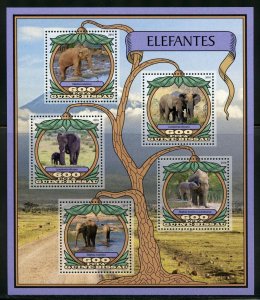 GUINEA  BISSAU 2016 ELEPHANTS  SHEET MINT NH