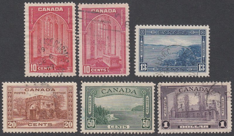 Canada 241-245 Used (see Details) CV $15.30