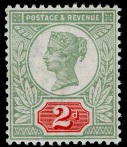 SG199, 2d green & scarlet, NH MINT. Cat £550.