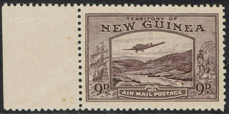 NEW GUINEA 1939 BULOLO AIRMAIL 9D MNH **