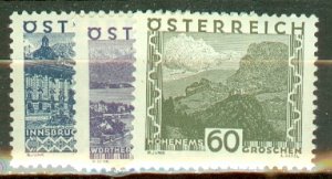 DA: Austria 326-339 mint CV $100; scan shows only a few