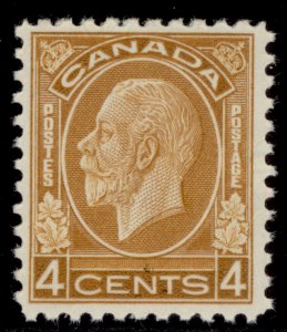 CANADA GV SG322, 4c yellow-brown, LH MINT. Cat £50.