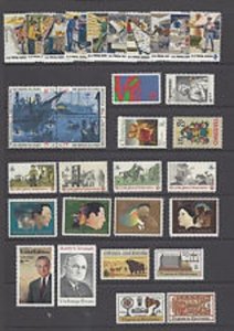 U.S COMMEMORATIVE YEAR SET 1973 34 STAMPS 1475-1508 MNH