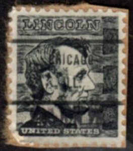 US Stamp #1282x71 - Abraham Lincoln - Prominent American Issue Precancel