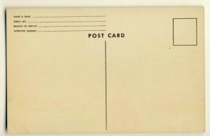 WORLD WAR II - Snuffy soldier airplane - c.1942 POSTAL HISTORY - postcard