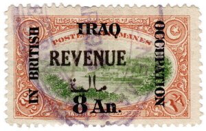 (I.B) Iraq Revenue : British Occupation 8a on 2½pi OP