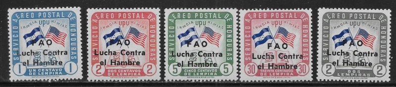 Honduras C320-4 Freedom From Hunger set MNH