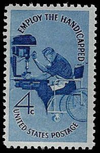 U.S. #1155 MNH; 4c Employ the Handicapped (1960) (2)