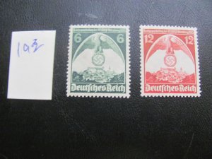 Germany 1935 MNH SC 465-466 SET  VF/XF 20 EUROS (193)