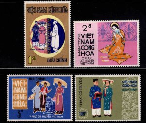 South Vietnam Scott 370 -373 MNH** Traditional Costume stamp set