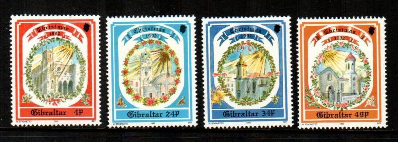 Gibraltar 1992 # Christmas set  MNH # 622-625