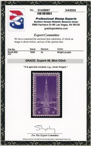 US Stamp #852 Golden Gate Expo 3c - PSE Cert - SUPERB 98 - MNH - SMQ $75.00