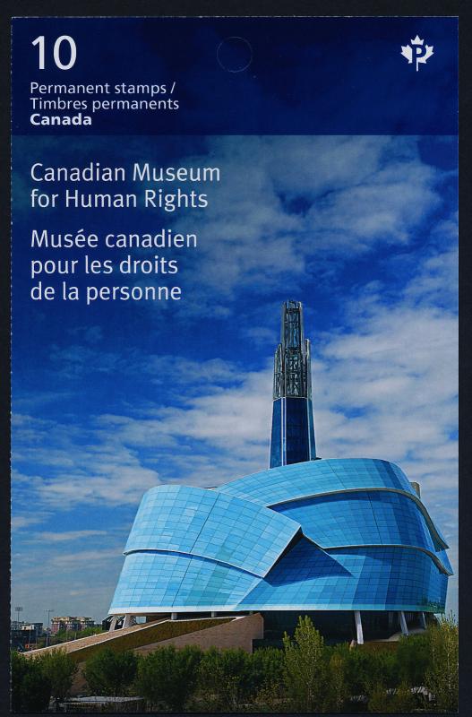 Canada 2771a Booklet MNH Museum for Human Rights, Architecture